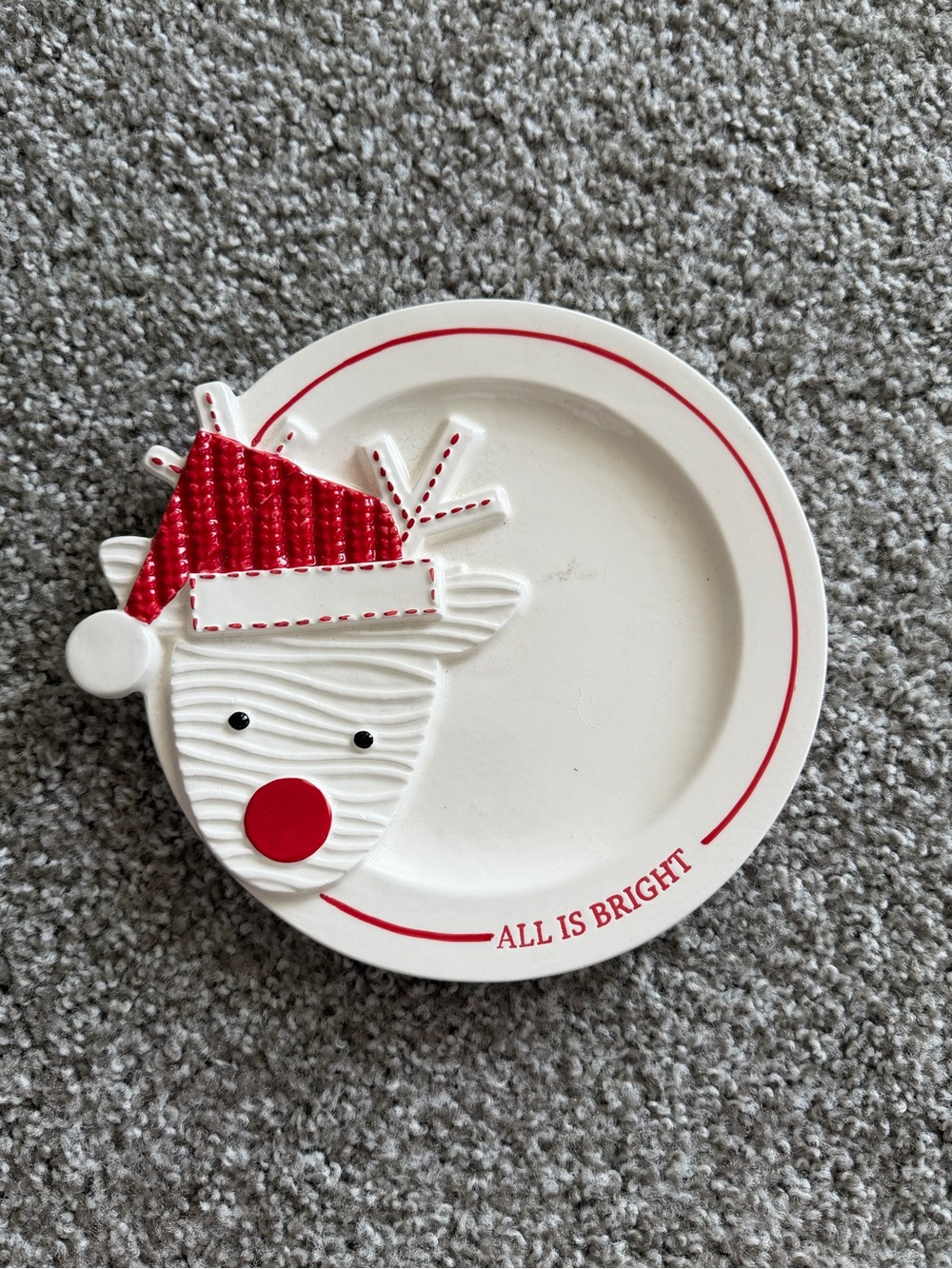 Festive Red Ceramic Spoon Rest, Bowls + Measuring Cups CHRISTMAS Holiday Bundle